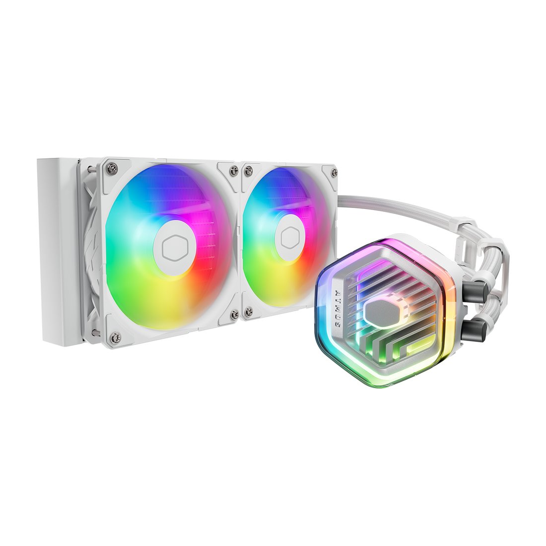 Cooler Master MasterLiquid 240 ATMOS White AIO Liquid Cooler White;Intel® LGA 1851 /1700 /1200 /1151 /1150 /1155 / 1156 AM4; AM5