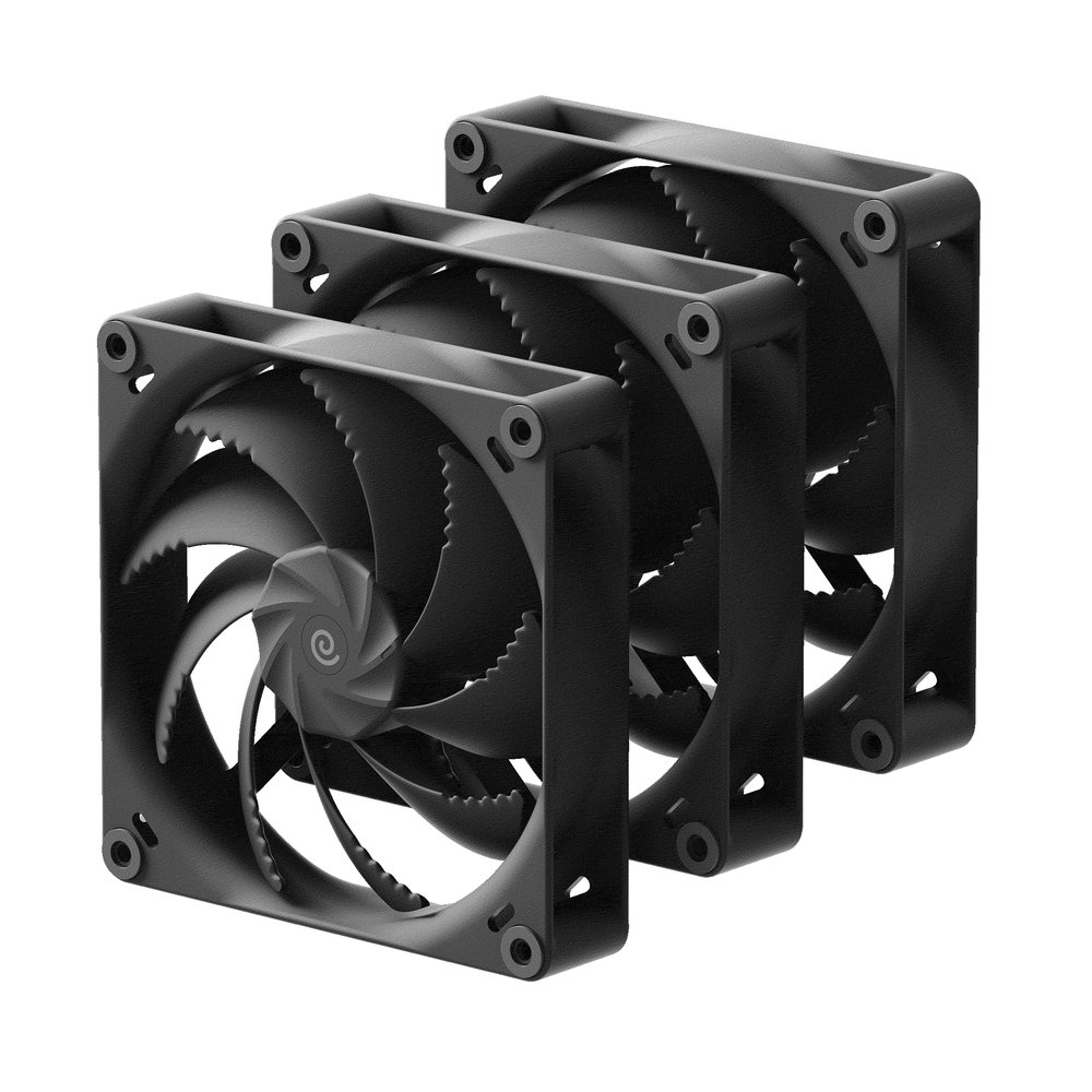 Aerocool HAVN H14 140mm PWM Black Fan - Tripple Pack.