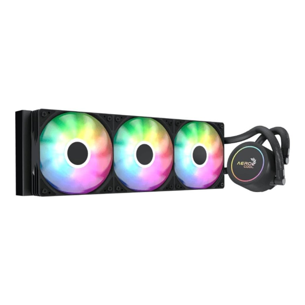 Aerocool Aerocol Abyss L360 Black - 360mm ARGB Liquid Cooler - Intel LGA1851/LGA1700 - AMD AM4/AM5.