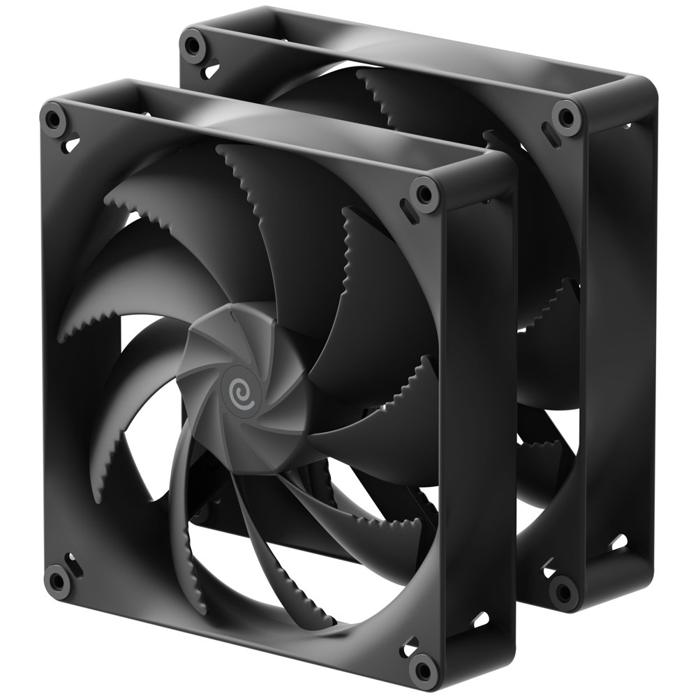 Aerocool HAVN H18 180mm PWM Black Fan - Dual pack.