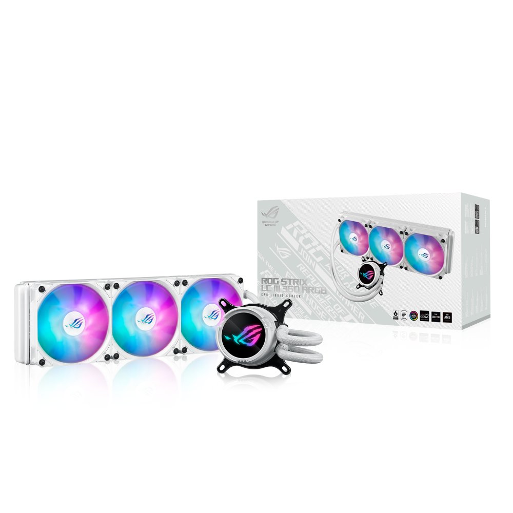 ASUS ROG STRIX III 360MM ARGB WH AIO Liquid CPU Cooler