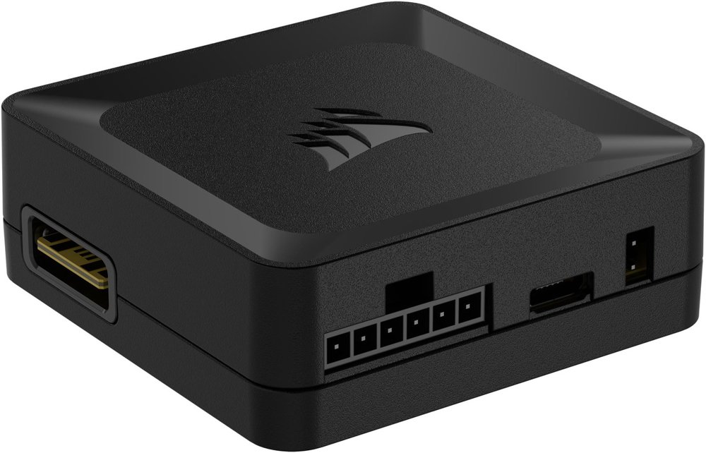 Corsair CL-9011116-WW iCUE LINK System Hub - daisy chain upto 14x iCUE Link devices , with 100+600mm iCUE link cable + 1 x PCiE power cable
