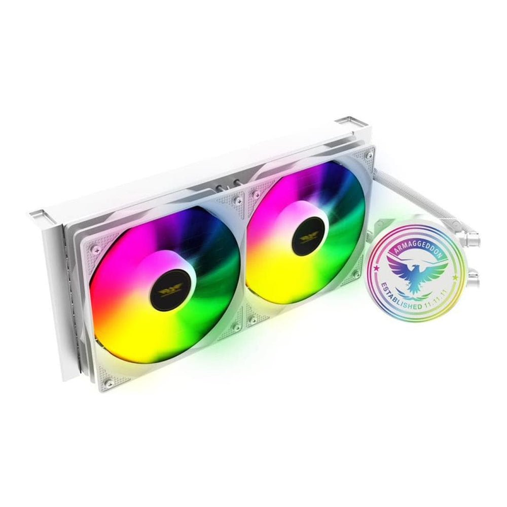 Armaggeddon Arctic Freeze 240 CPU Liquid Cooler - White
