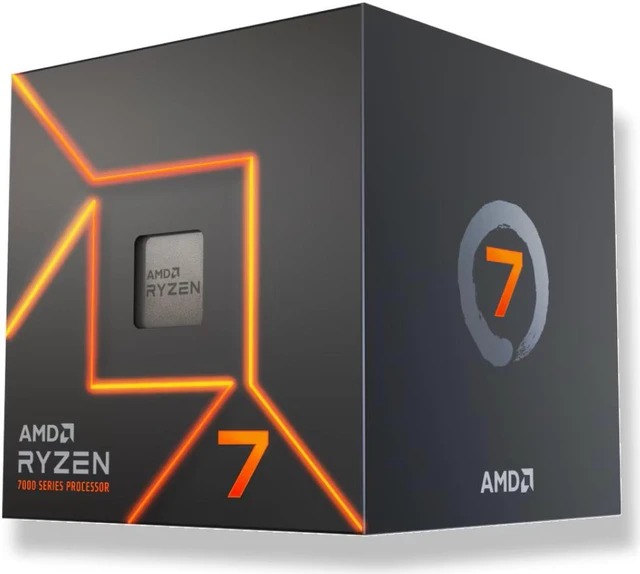 AMD Ryzen 7 7700 5nm SKT AM5 CPU; 8 Core/16 Thread Base Clock 3.8GHz; 32MB Cache; Radeon Graphics; Wraith Prism Cooler