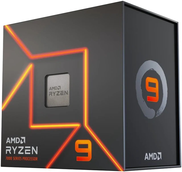 AMD Ryzen 9 7900 5nm SKT AM5 CPU; 12 Core/24 Thread; Base Clock 3.7GHz;64 MB Cache; Radeon Graphics; Wraith prism cooler