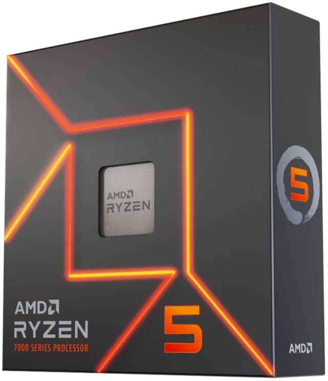AMD Ryzen 5 7600x 5nm SKT AM5 CPU; 6 Core/12 Thread Base Clock 4.7GHz; Max Boost Clock 5.3GHz 38 MB ;Radeon Graphics; No Fan