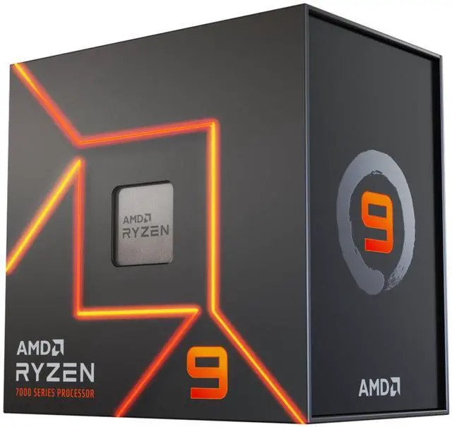 AMD Ryzen 9 7900x 5nm SKT AM5 CPU; 12 Core/24 Thread Base Clock 4.7GHz; Max Boost Clock 5.0GHz ;76 MB Cache; Radeon Graphics; No