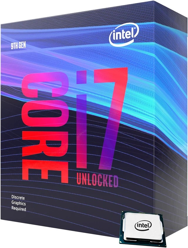 Intel Coffeelake-s lga1151 i7-9700KF - 8 cores / 8 threads , 3.6Ghz box cpu / 4.9Ghz turbo boost , unlocked clock multiplier , 14nm , SSE4 , AVX2 , BMi, FMA3, SBA , no vPro , TSX , VT-x + VT-d + AES-N , built-in dual channel DDR4-2666 ( non-ECC only ) memory controller , 41.6Gb/sec memory bandwidth , no built-in graphics , 2mb L2 cache + 12mb L3 cache , 95w - Quick Sync Video + InTru 3D + Insider + Clear Video HD + Triple Display Capable + wireless display Capable - box cpu with no fan