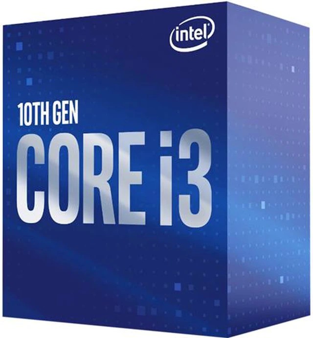 Intel coMet lake lga1200 i3-10320 - 4 cores+Hyper-Threading / 8 threads , 3.8Ghz box cpu / 4.6Ghz turbo boost , 14nm , SSE4 , AVX2 , BMi, FMA3, SBA , no vPro , TSX , VT-x + VT-d + AES-N , built-in dual channel DDR4-2666 ( non-ECC only ) memory controller , 41.6Gb/sec memory bandwidth , built-in UHD630 graphics ( 24EU , 350/1150mhz , dual stream video decode + HDMi ) , 1mb L2 cache + 8mb L3 cache , 65w - Quick Sync Video + InTru 3D + Insider + Clear Video HD + Triple Display Capable + wireless display Capable - box cpu with fan