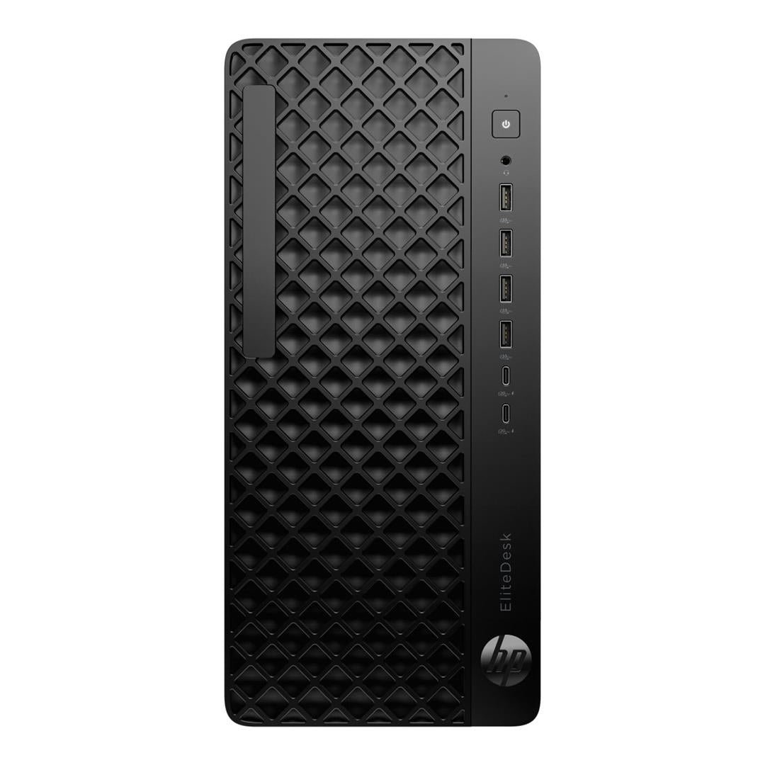 HP Elite Tower 8 G1i , Intel® Core™ Ultra 7 265 Processor (30M Cache, up to 5.3GHz) , 64GB DDR5-5600 (2x32GB) - 4 SLOTS / MAX 128 GB , 2TB M.2 2280 PCIe NVMe , No Optical Drive , Intel® Graphics , Windows® 11 Pro x64 , Integrated Intel® I219LM Gigabit Network + Intel BE200 Wi-Fi 7 +Bluetooth 5.4 , Front: (4) USB Type-A (10Gbps), (2) USB Type-C (20Gbps), (1) Combo Audio Jack, Rear: (2) USB Type-A (5Gbps), (3) USB Type-A (480Mbps), (2) DisplayPort 2.1, (1) HDMI 2.1, (1) RJ-45, (1) Line-in/out , (1) M.2 PCIe 3 x1 2230 (for WLAN), (2) M.2 PCIe 4 x4 2280 (for storage), (1) PCIe 4.0 x16, (1) PCIe 3.0 x16 (wired as x4), (2) PCIe 3.0 x1 , HP 320K USB Keyboard + HP 320M USB Mouse , 3Yr Onsite + HP Wolf Pro Security Edition - 1 Year