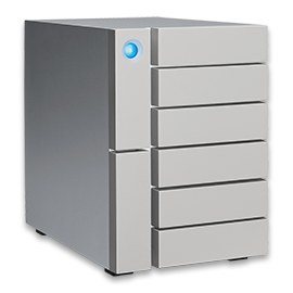 Lacie / seagate STFK60000400 / STFK60000402 3.5" 60Tb 6Big Thunderbolt 3 series ( Raid5/6 storage with 6x 7200rpm HDDs ) , 1400MB/s , 2x Thunderbolt3(40Gbps) + USB3 type-C Gen2/10Gbps with type-C to type-A + type-C to type-C cable , 237x228x161mm , silver - 3 years warranty