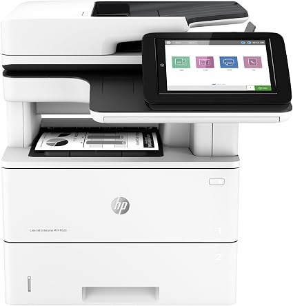 HP 1PV64A enterprise laser M528DN O-in-1 - Print-Scan-Copy , with auto duplex printing unit + 100s single-pass duplex ADF , gigabit network ready , 20.32cm SVGA color touchscreen LCD : 1200MHz processor , 1.75GB memory up to 2.75GB , 43ppm , 1200/1200 dpi , 650 (100+550)s input tray upto 2300, 250s output tray , duty: 150000 pages per month; scan:43/38ppm , 600x600dpi, scan to email digital sending ; standalone copy, 9999 mutiple copies, 25-400% - 2+1x USB + UTP + HiP
