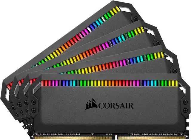 Corsair CMT64GX4M2C3600C18 dominator Platinum RGB ( 12x LEDs per module ) , with DHX technology + DHX Pro / corsair link , with 8-layer PCB , 32Gb x 2 kit - support Intel XMP ( eXtreme Memory Profiles ) , Ddr4-3600 ( pc4-28800) , CL18 , 1.35v - 288pin - lifetime warranty