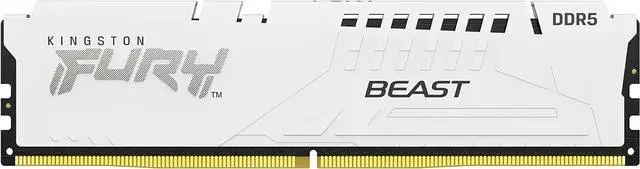 Kingston Fury Beast - 32GB x2 (64GB) , DDR5-5200MT/s , CL36 , White