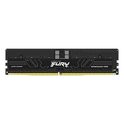 Kingston Fury Renegade Pro KF556R36RBK8-128 - 16Gb x8 Kit (128Gb) , DDR5-5600MT/s ECC-Registered 1Rx8 , CL36 , 1.25V , 288pin ; Black Heatsink , Intel XMP 3.0 , with built-in Power Management iC - limited lifetime warranty - Retail pack