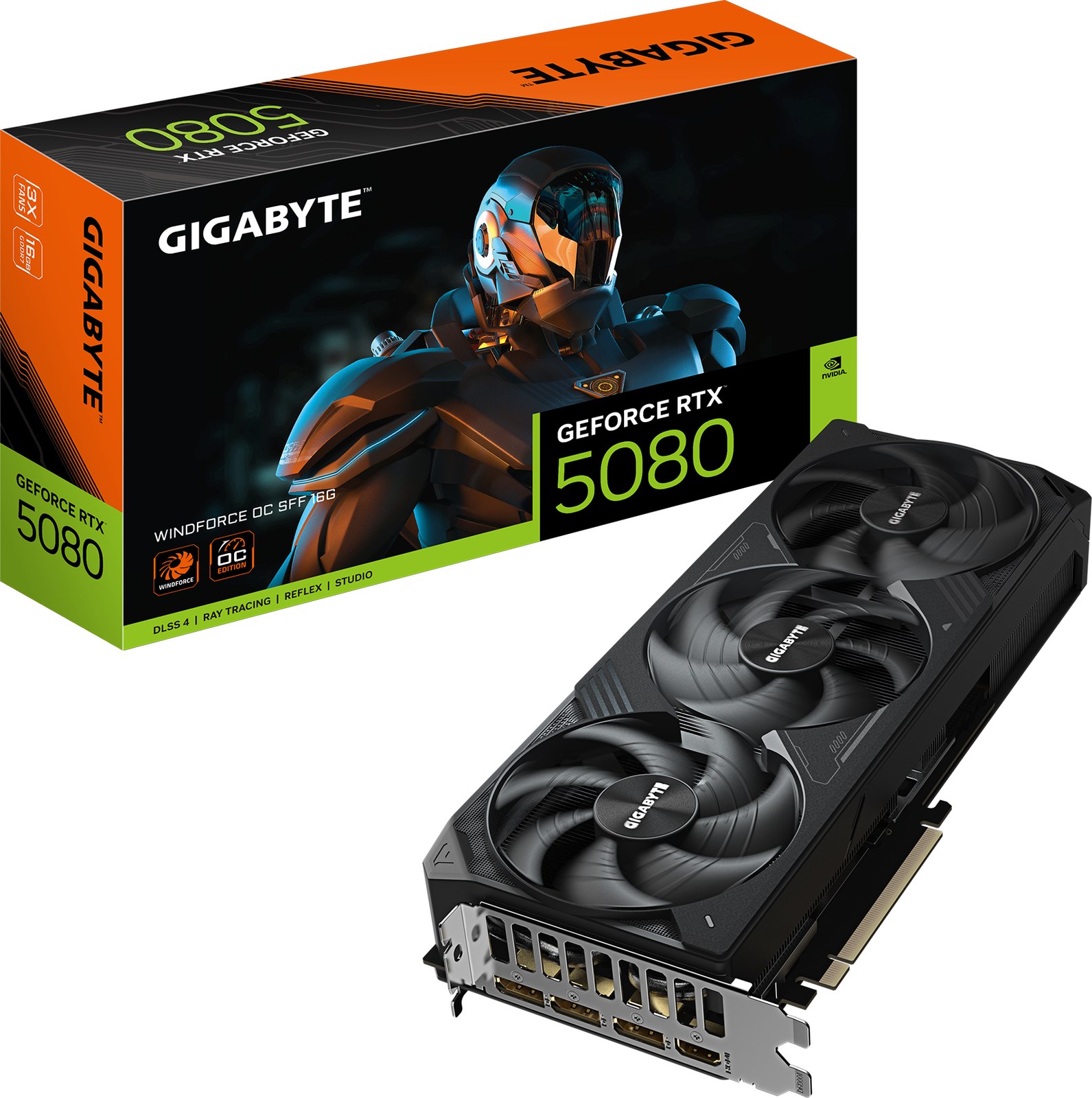 Gigabyte RTX 5080 Windforce OC 16GB GDDR7 Graphics Card