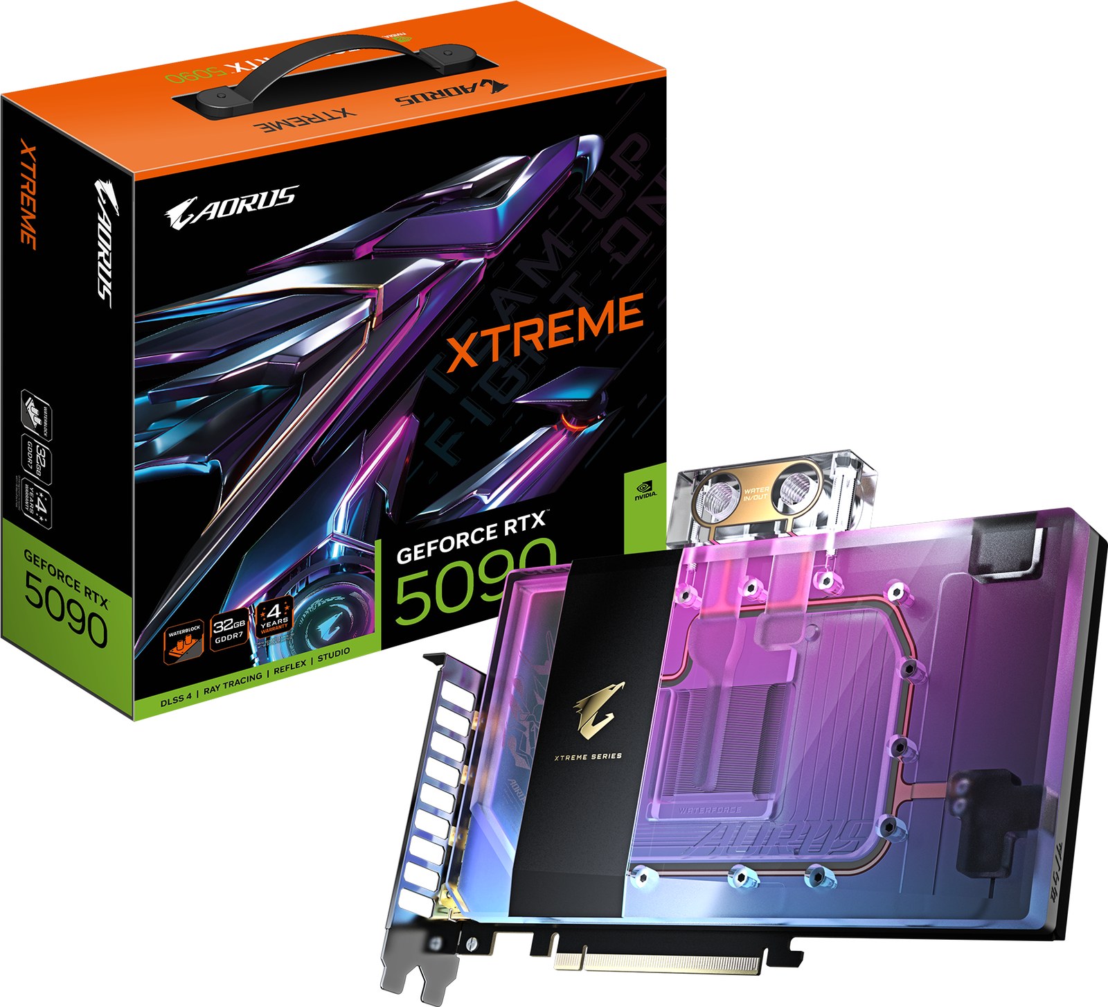 Gigabyte RTX 5090 Aorus Xtreme WaterForce 32GB GDDR7 Graphics Card