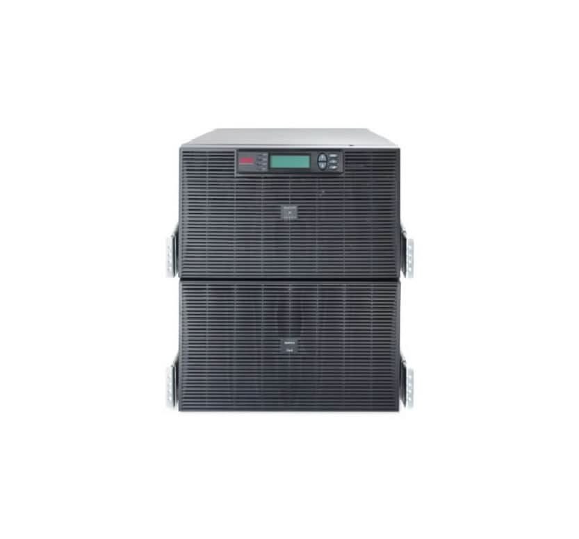 APC Smart-UPS RT SURT15KRMXLi , 12U rackmount , with AP9619 ( Network Management Card + Environmental Monitoring ) installed in smart slot , Double Conversion Online , 15K VA ; support multiple extended-run optional battery pack ( SURT192RMXLBP2 ) , with cooling fan