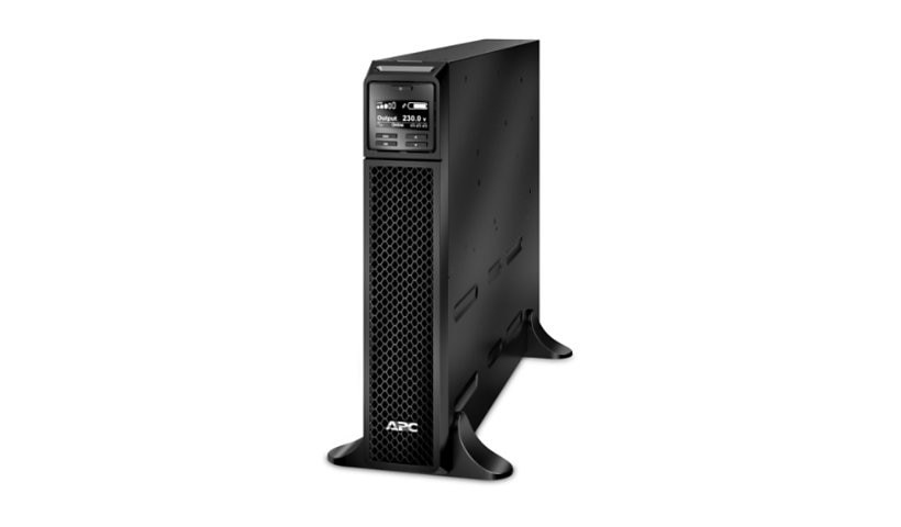 APC Smart-UPS RT SRT2200XLi , Double Conversion Online , 2200va / 1980w ; with monitoring software , serial interface , with smart slot , support multiple extended-run optional battery pack ( SRT72BP ) , with cooling fan , 2U rackmount convertiable via SRTRK4