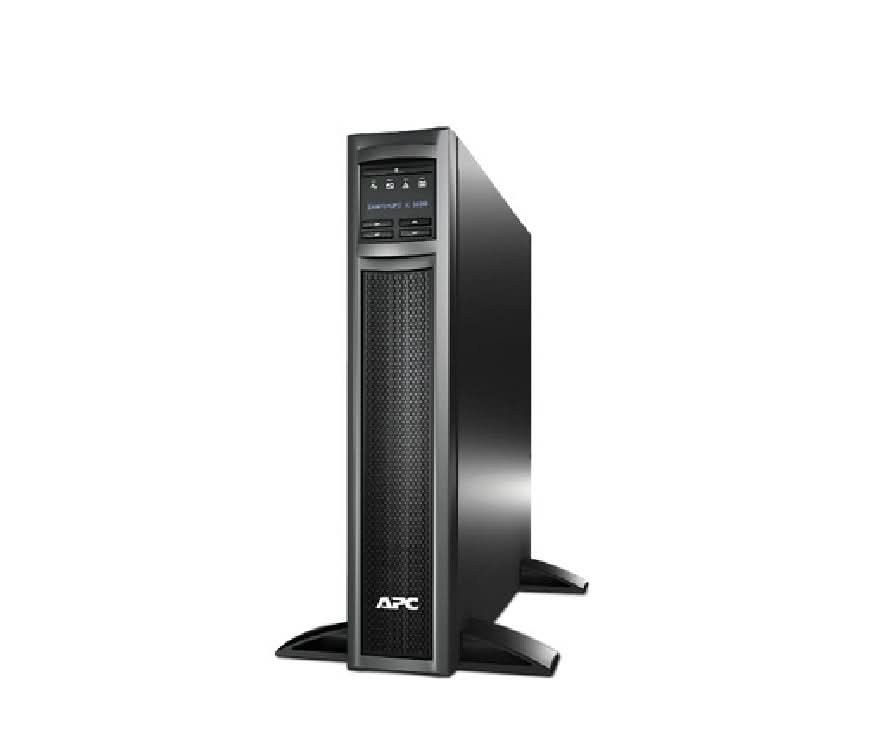 APC Smart-UPS SRT SRT5KXLi with LCD graphics display + AP9619 ( Network Management Card + Environmental Monitoring ) installed in smart slot , Double Conversion Online , 5000VA ; with monitoring software , serial + UTP interface , support multiple extended-run optional battery pack ( SRT192BP ) , 3U rackmount convertiable via SRTRK2 , with cooling fan