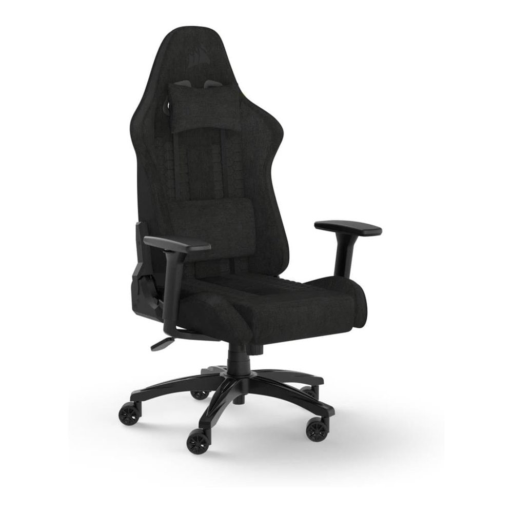 CORSAIR TC100 RELAXED Gaming Chair - Black/Black Premium Breathable Fabric – up to 120kg – 2D Adjustable Armrests
