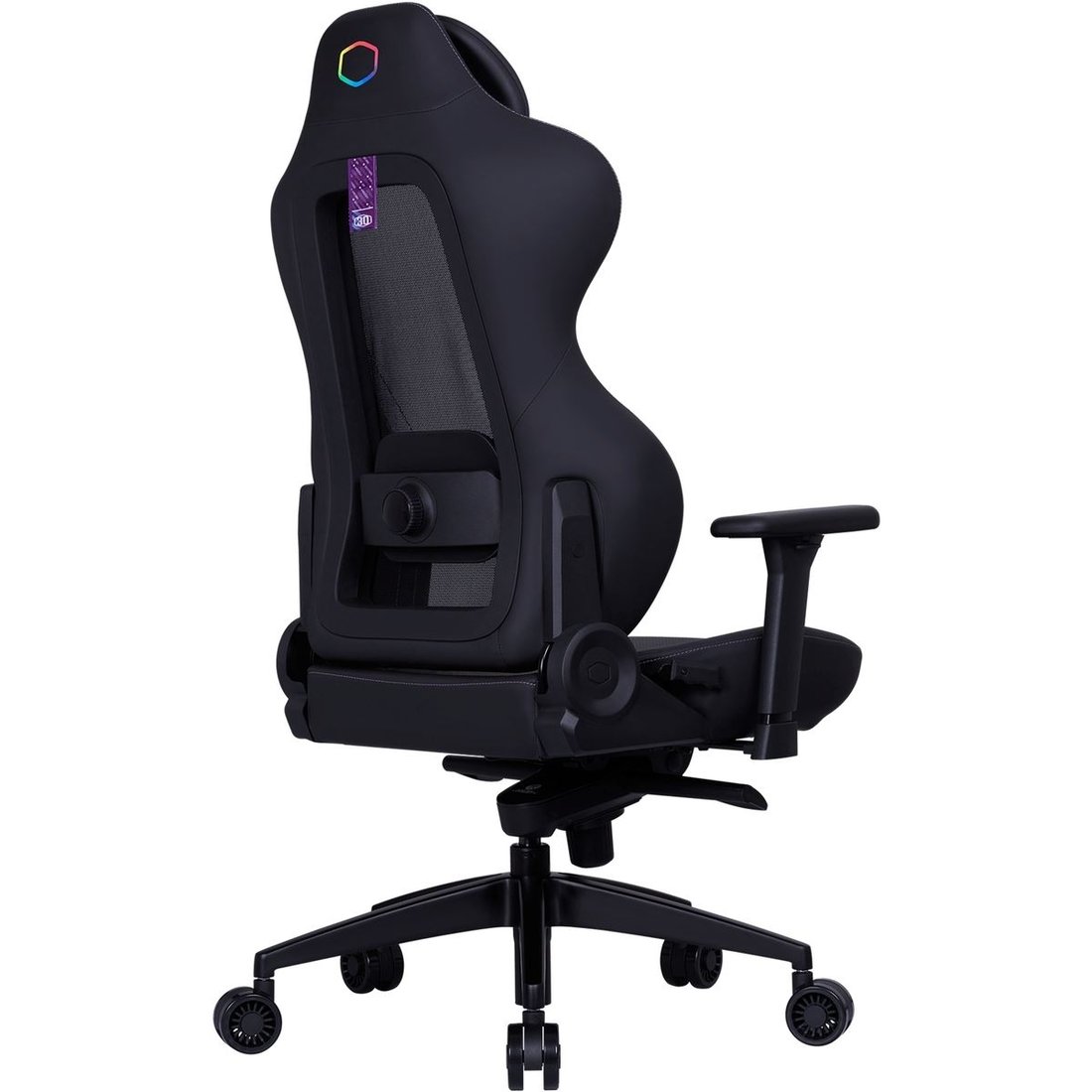 Cooler Master Chair Hybrid 1 Ergo; Black and Purple; Recline; Height Adjust; Premium Material