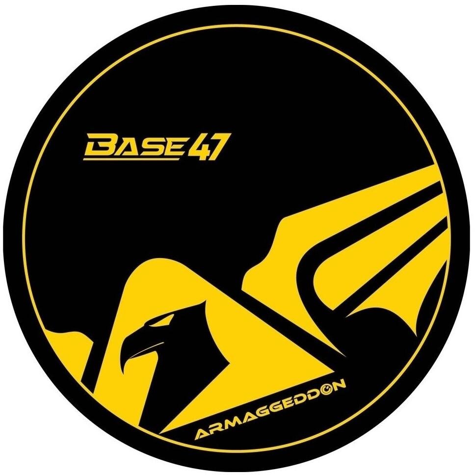 Armaggeddon Base-47 Wings Gaming Floor Mat - Yellow