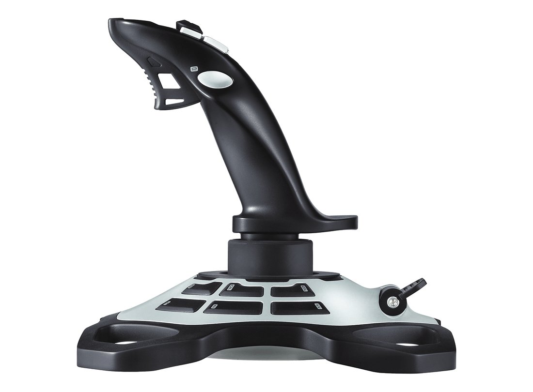 Logitech 942-000005 / 942-000031 Extreme 3D Pro joystick , 12 programable buttons upto 24 by shift button , throttle, rapid fire, twist handle - usb