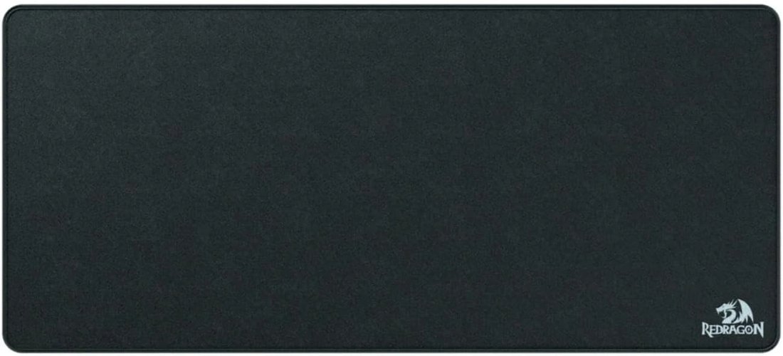 Redragon P032 flick XL gaming desk mat Black - high density silk with rubber base , water resistant , anti-fray stitching , 900x400x4mm