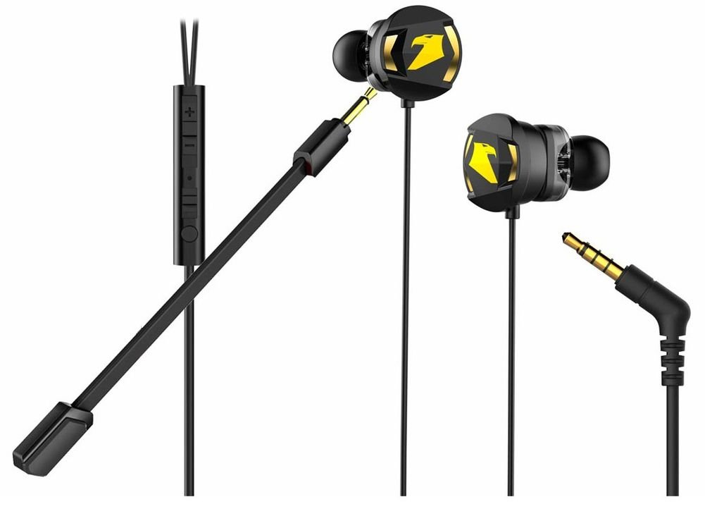 Armaggeddon WASP-5 Gaming Earphones with Detachable Mic Dual Microphone (Detachable), Dual driver, Audio jack: 3.5mm stereo, Cable length: 1.2m Specifications: Driver Diameter: 4 x 6mm, Driver Sensitivity: 96dB±-3dB, Driver Resistance: 16Ω, Driver Type: Neodymium Dynamic Driver, Max Input Power: 20mw, Available Frequency: 20HZ-20KHz, Cable Length: 1.2m, Audio Jack: 3.5mm Stereo