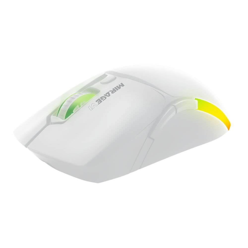 Armaggeddon Mirage-VI Bluetooth/Wireless Gaming Mouse - White