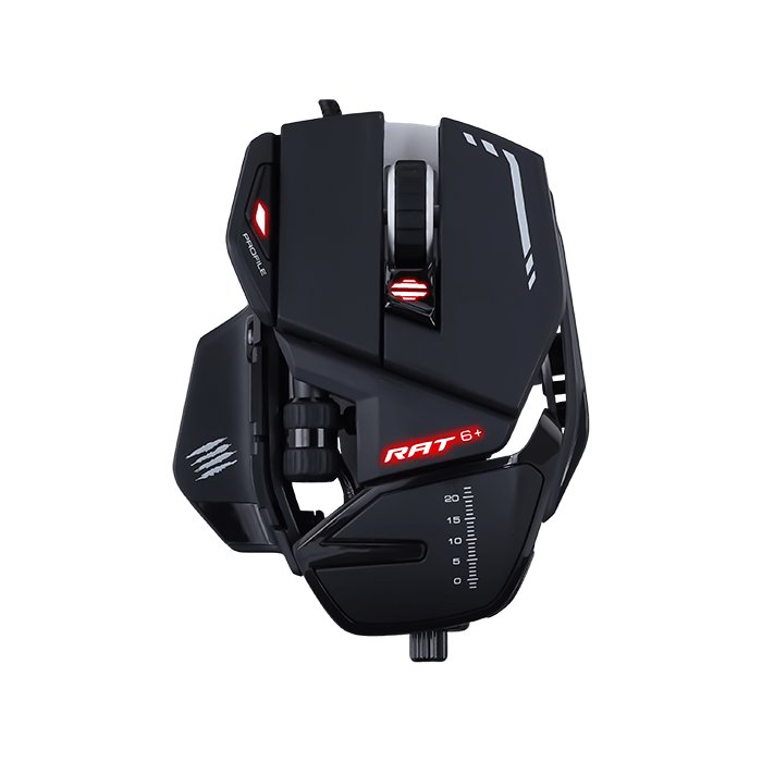 Mad Catz R.A.T. 6+ Wired Optical Gaming Mouse - Black