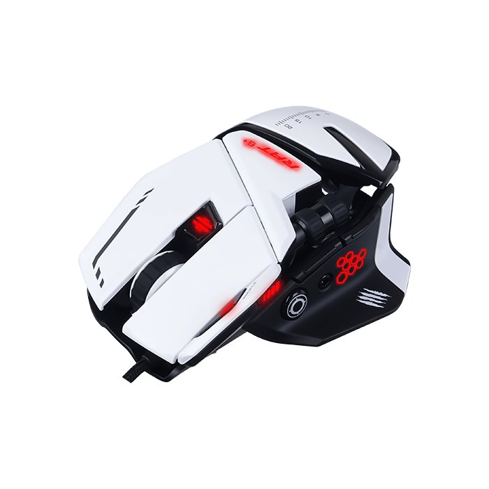 Mad Catz R.A.T. 6+ Wired Optical Gaming Mouse - White