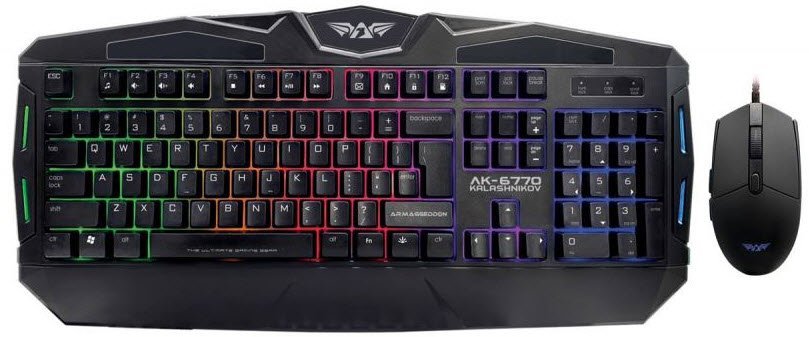 Armaggeddon AK-6770 Kalashikov Gaming Keyboard and Mouse