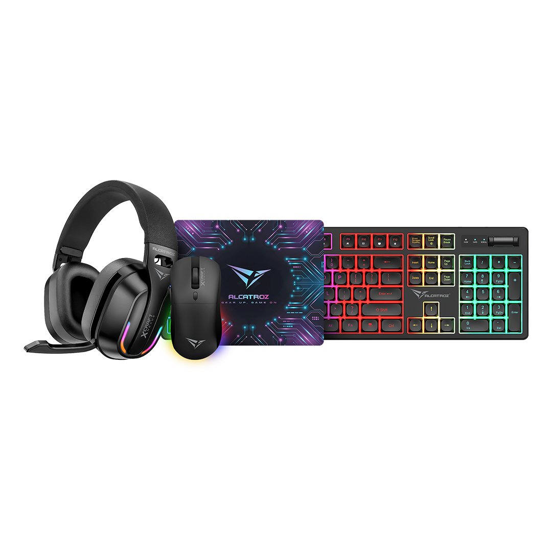 Alcatroz X-Craft Nexus 4-in-1 Wireless Gaming Combo