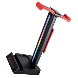 Surefire Vinson N1 Dual Balance Gaming Rgb Headset Stand Black