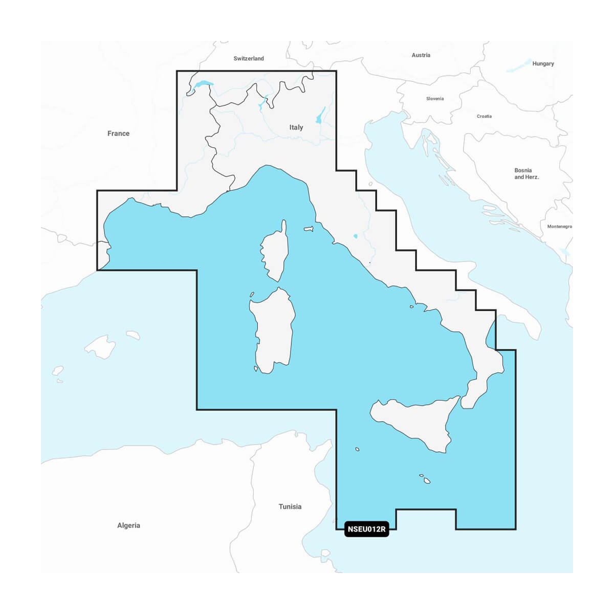 Garmin NSEU012R Mediterranean Sea, Cen. & West (GN+)