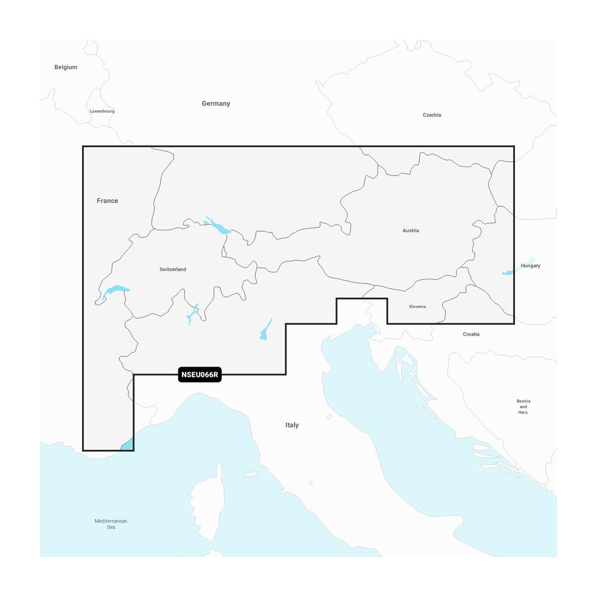 Garmin NSEU066R Alpine, Lakes & Rivers (GN+)