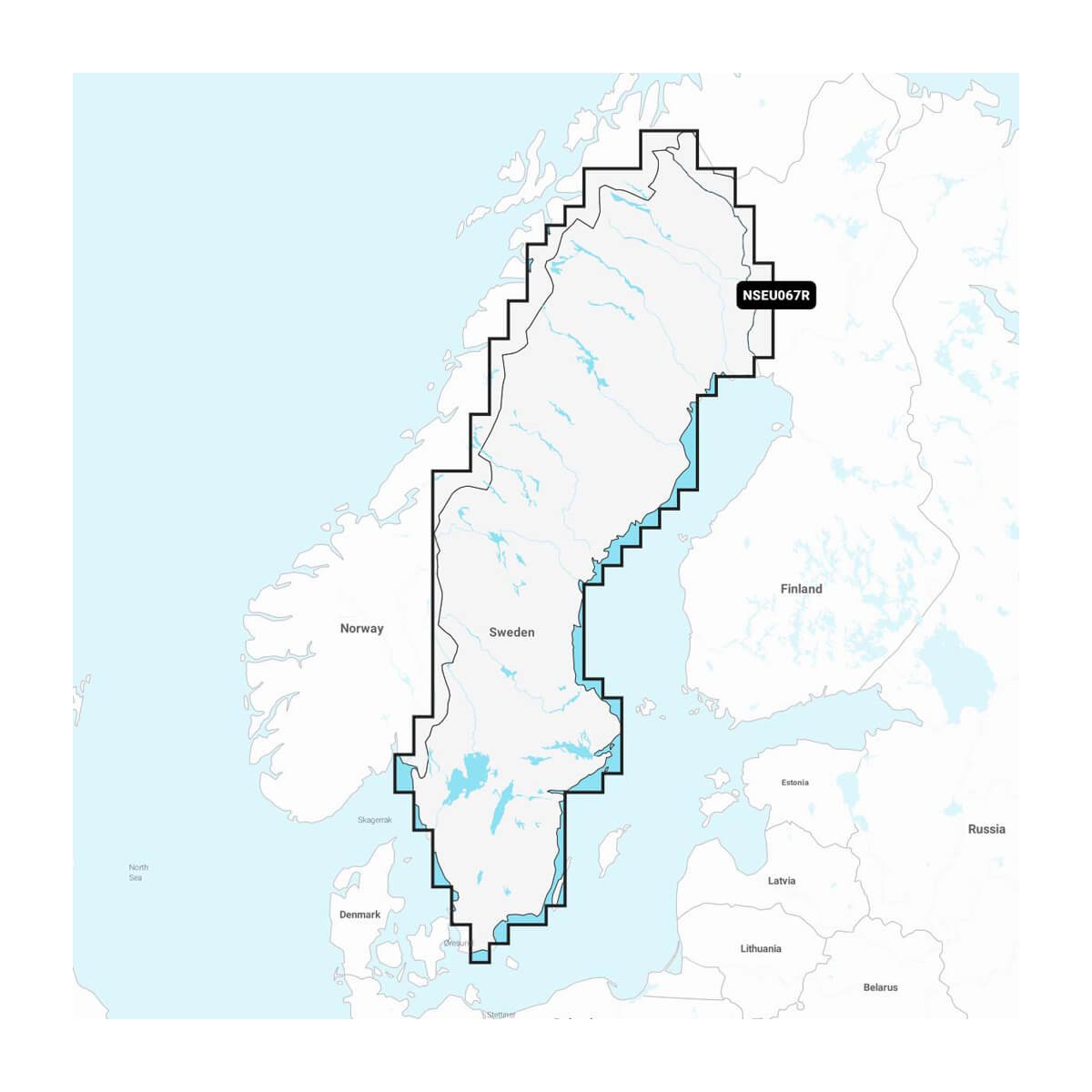Garmin NSEU067R Sweden, Lakes & Rivers (GN+)