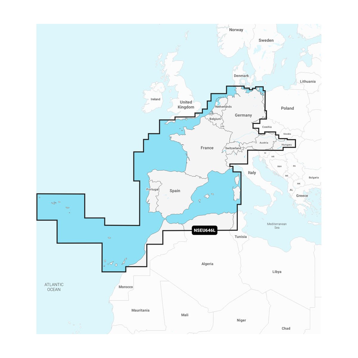 Garmin NSEU646L Europe, Central & West (GN+)