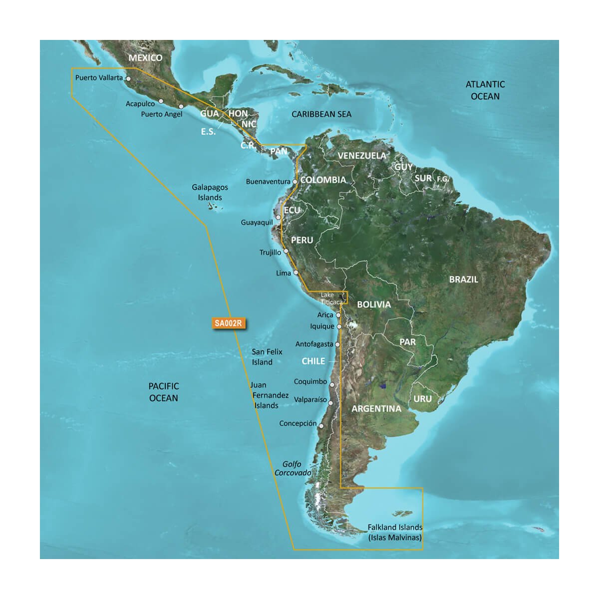 Garmin HXSA002R-g3 South America West Coast