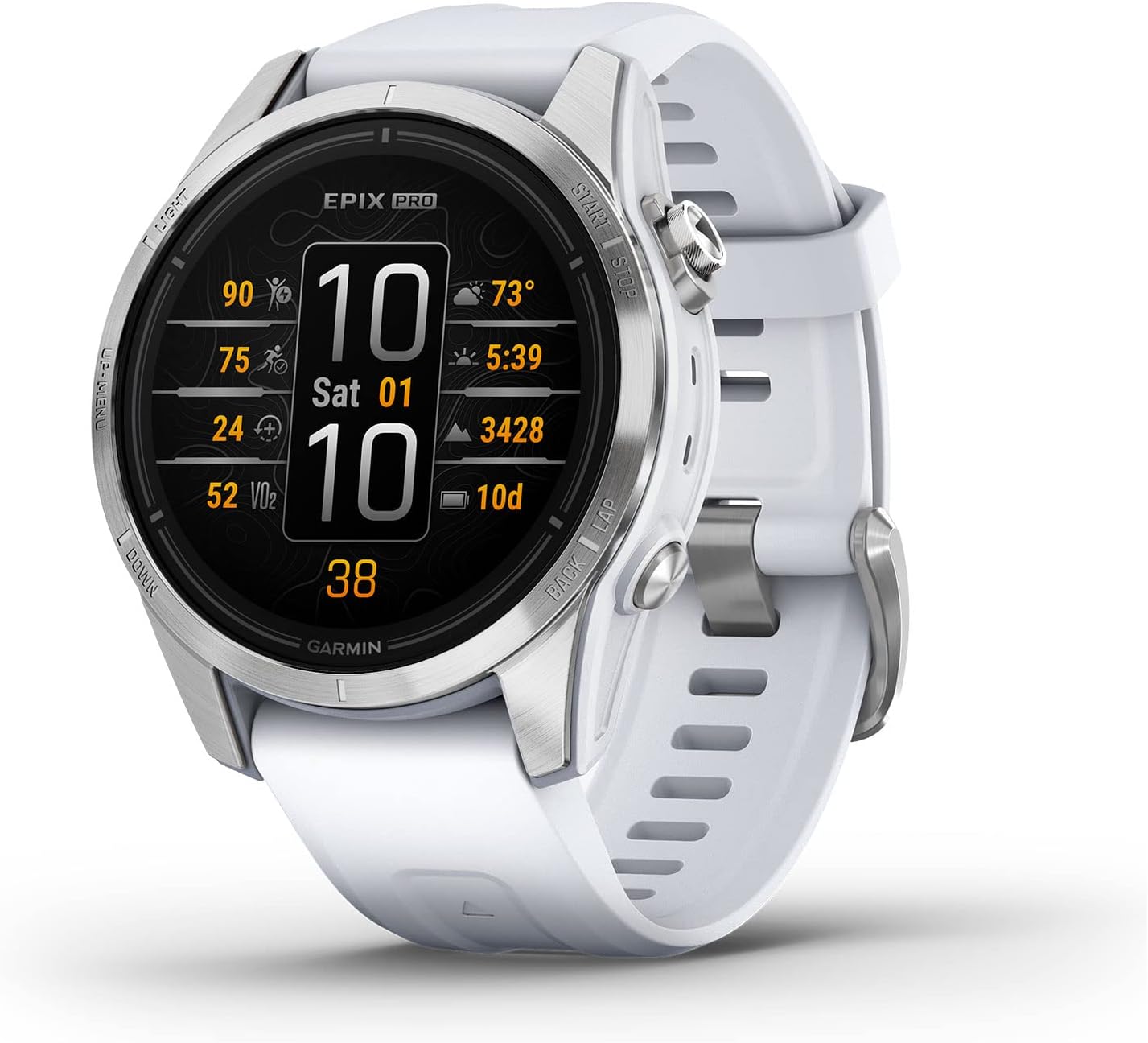 Garmin EPIX PRO (g2), 42mm, Glass, SS, Whitestone