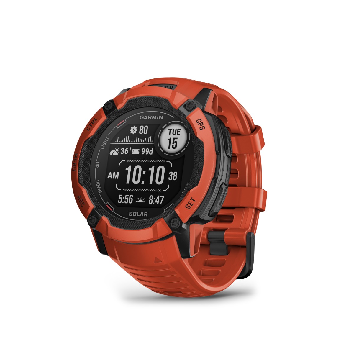 Garmin Instinct 2X Solar - Flame Red