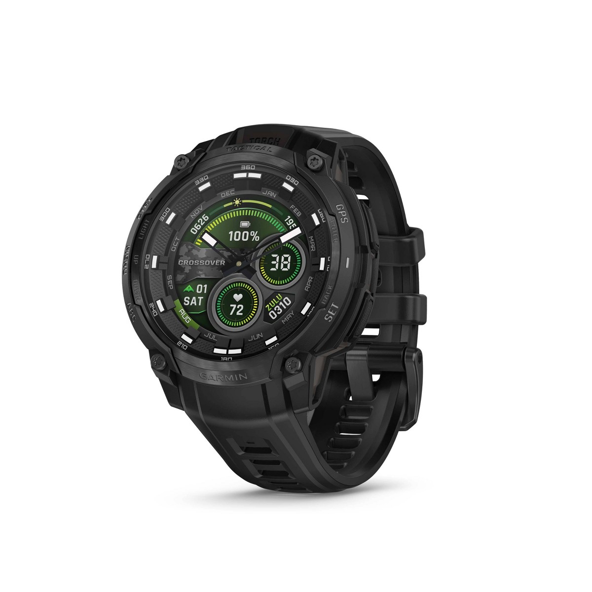 Garmin Instinct Crossover AMOLED, Tactical, Black/Black, WW