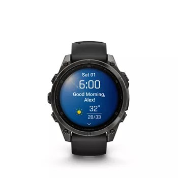 Garmin fenix 8 47mm,AMOLED,Saph,CrbnGryTi/Bk,Bk/PblGryBd,AUS/NZ/AFR