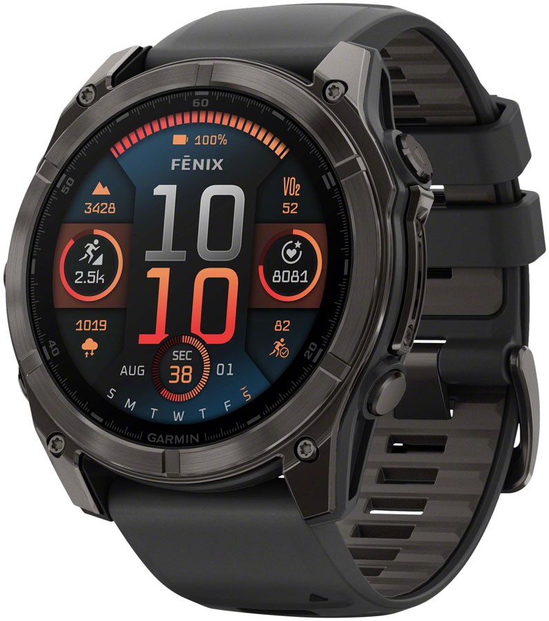 Garmin fenix 8 51mm,AMOLED,Saph,CrbnGryTi/Bk,Bk/PblGryBd,AUS/NZ/AFR