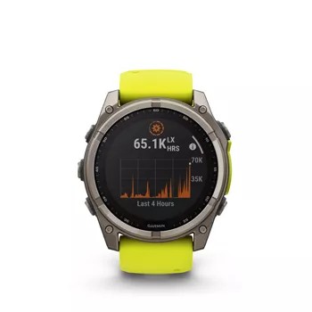 Garmin fenix 8 51mm,Saph Solar,BareTi/Grph,AmpYe/GrphBd,AUS/NZ/AFR