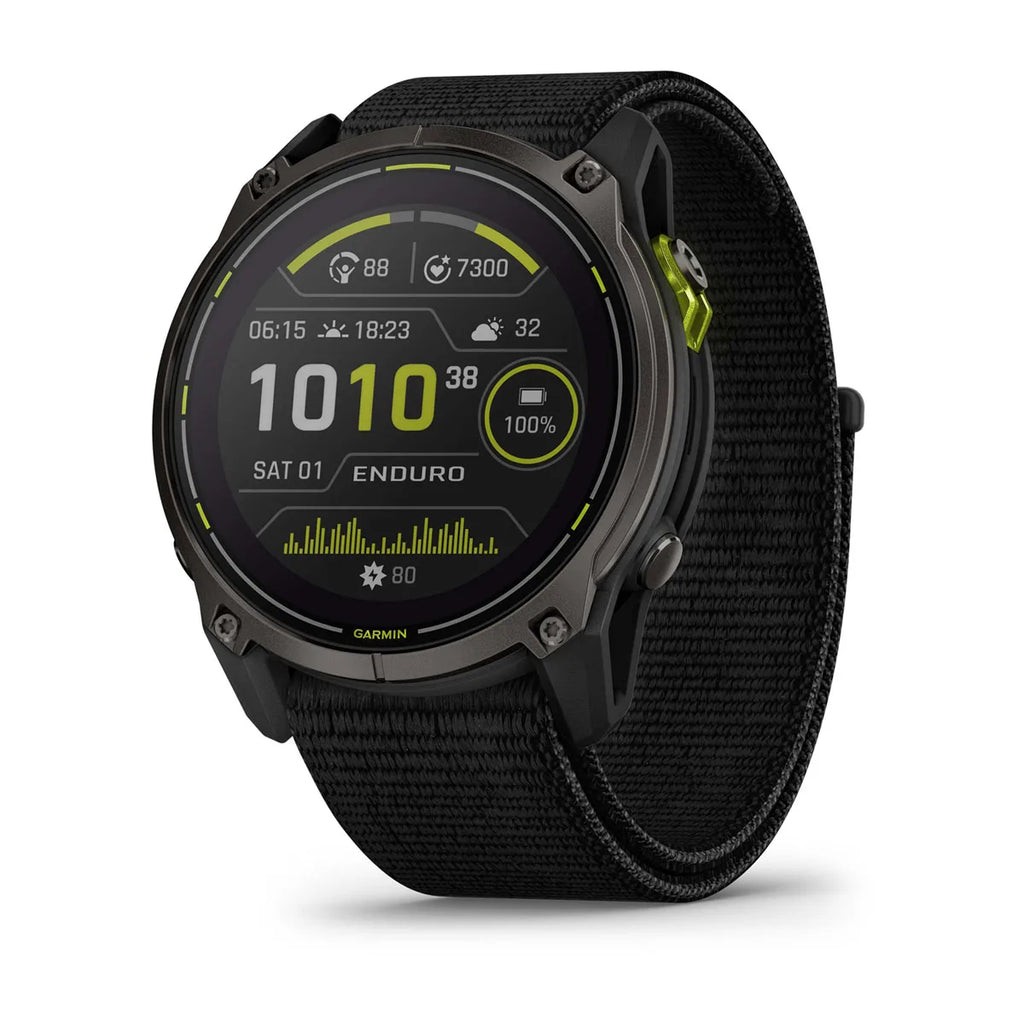 Garmin Enduro 3, Crbn Gry DLC Ti w/Blk Sprt Loop Bnd,AUS/NZ/AFR
