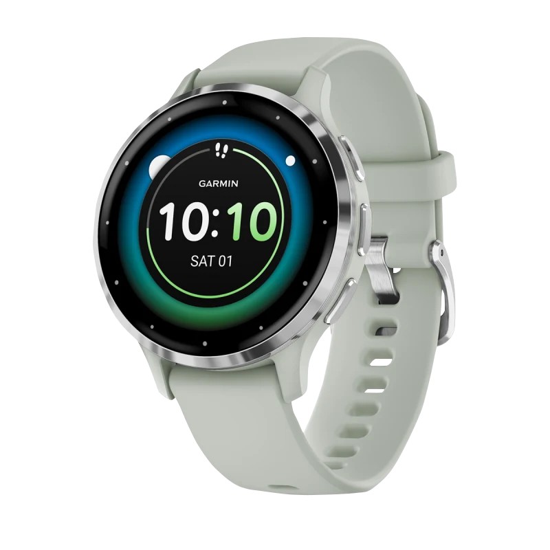 Garmin Venu 3S, GPS, Wi-Fi, Sage Gray + Passivated