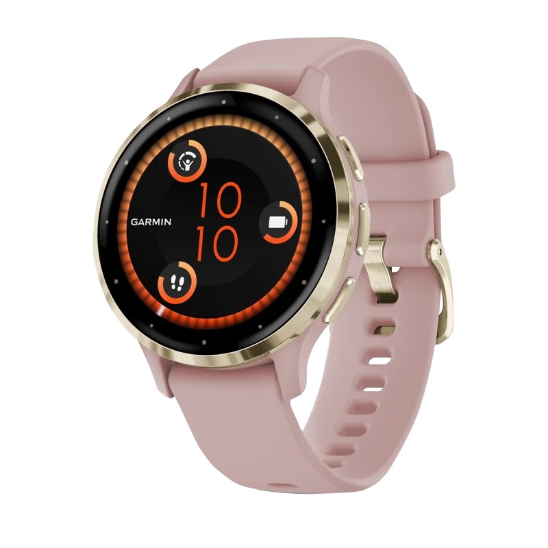 Garmin Venu 3S, GPS, Wi-Fi, Pink Dawn + Soft Gold